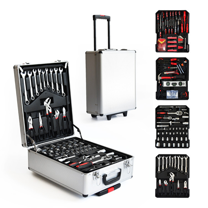 Socket Set - 186피스 알루미늄 케이스 트롤리 정비 자동차