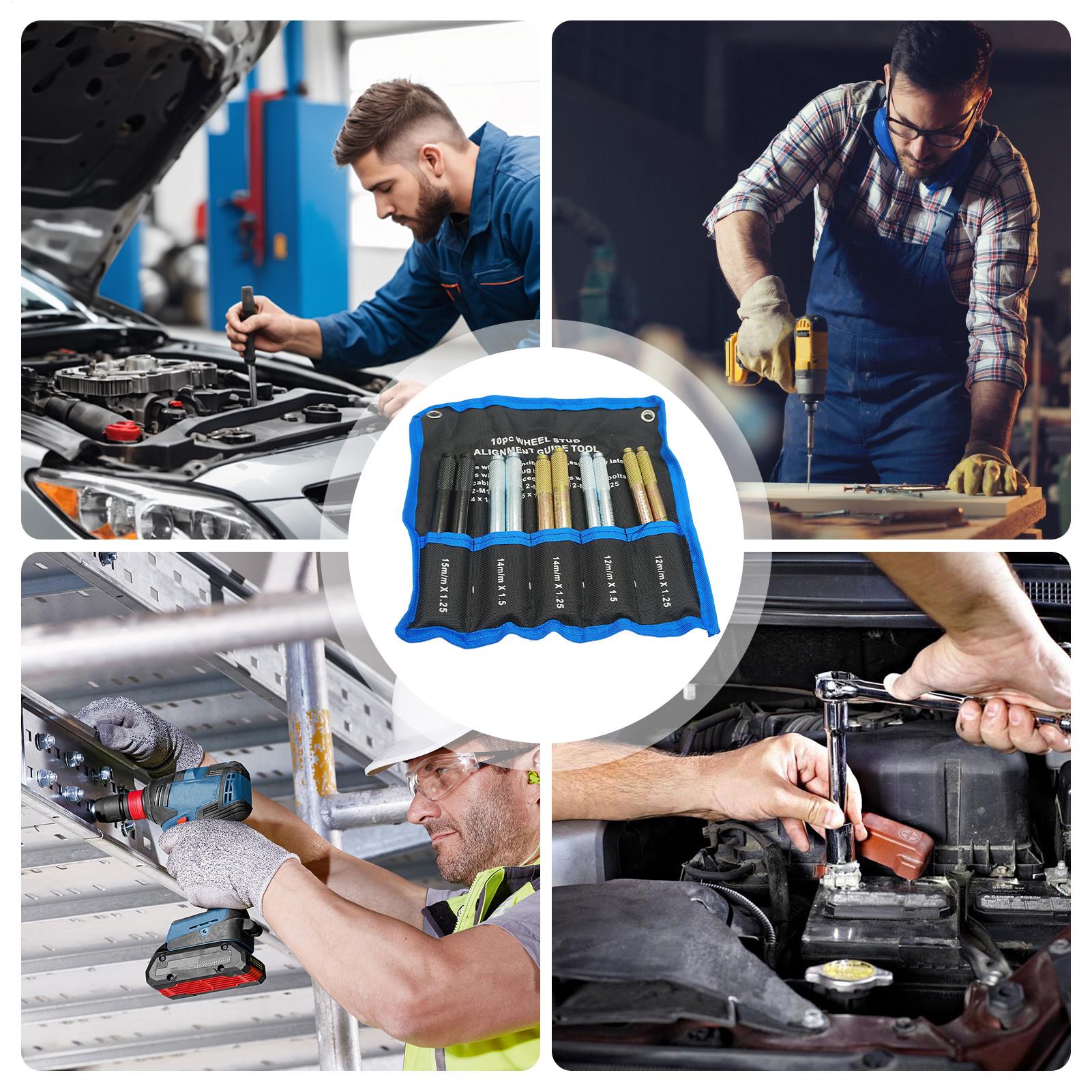 Automotive Tools - 휠 정렬용 스터드 핀 10개 세트,