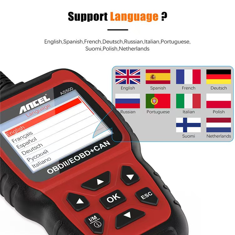Car Diagnostic Tool - 모든 OBDII 기능 다국어 지원 자동차