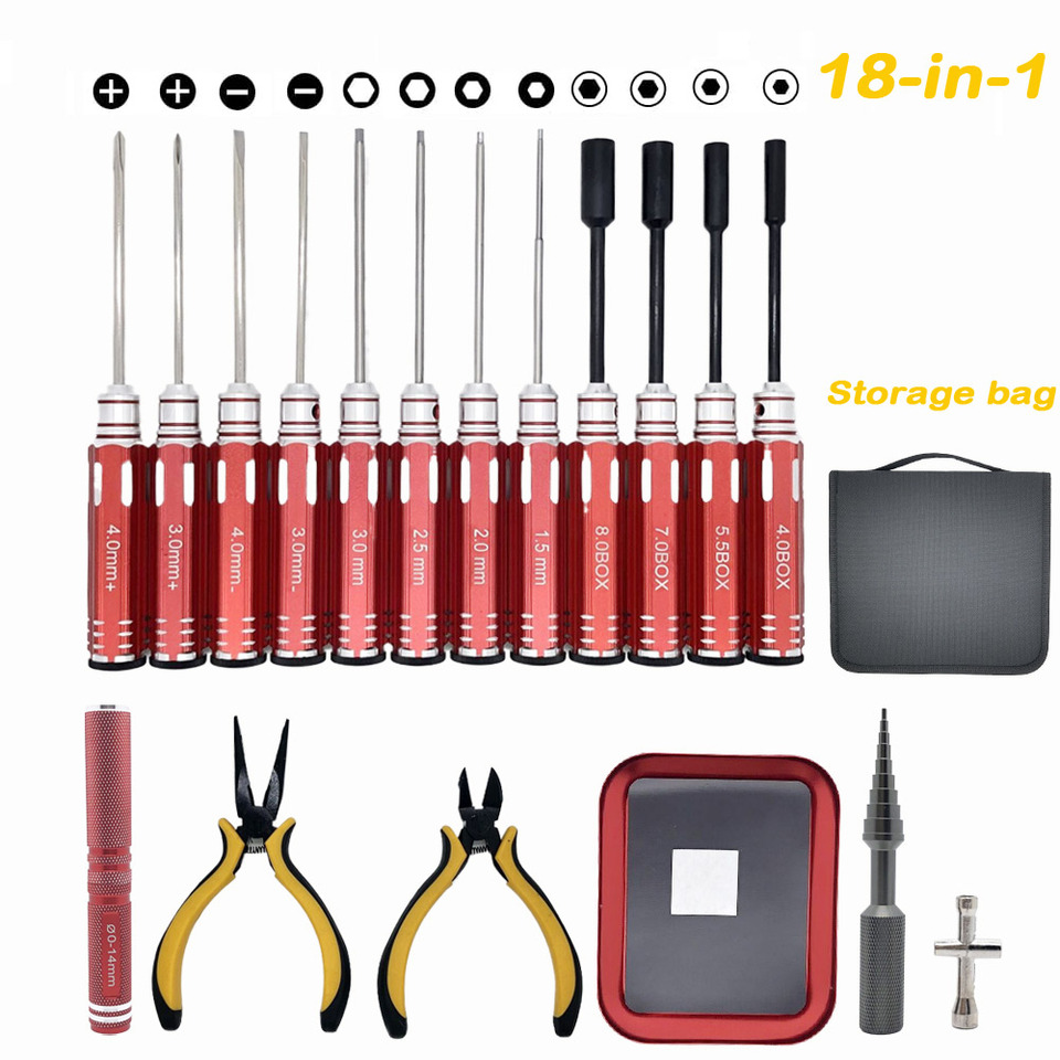 RC 공구 세트 18종: 스크루드라이버, 플라이어, 육 - Socket Set 리뷰 및 가격