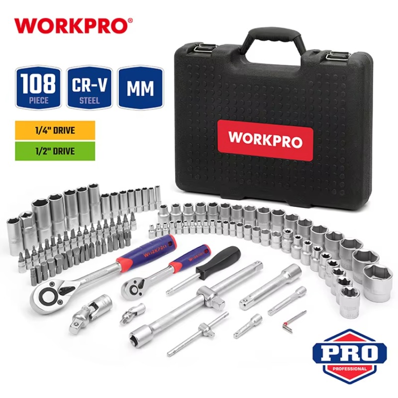 108피스 전문 정비사용 자동차 수리 공구 세트 CRV - Socket Set 리뷰 및 가격
